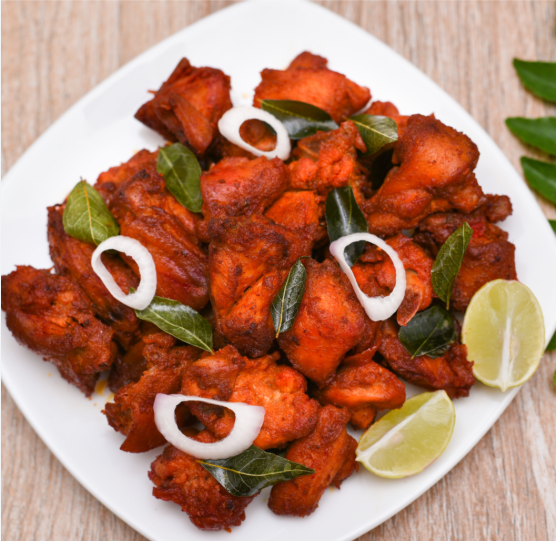 Chicken Fry — crispy fried chicken at Litchibari Restaurant